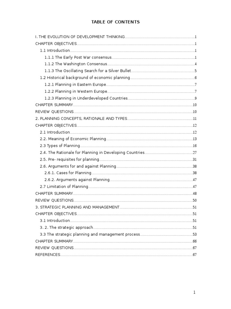 Development Planning and Project Analysis I Module I | PDF | Capitalism ...