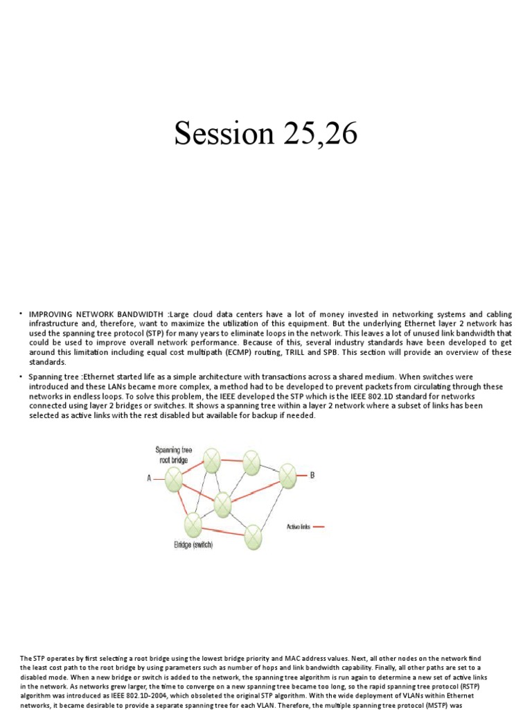 Session 25,26 | PDF | Computer Network | Network Switch