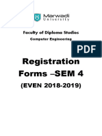 Registration Forms - SEM 4: (EVEN 2018-2019)