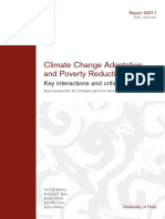 Climate Change Adaptation and Poverty Reduction:: Key Interactions and Critical Measures