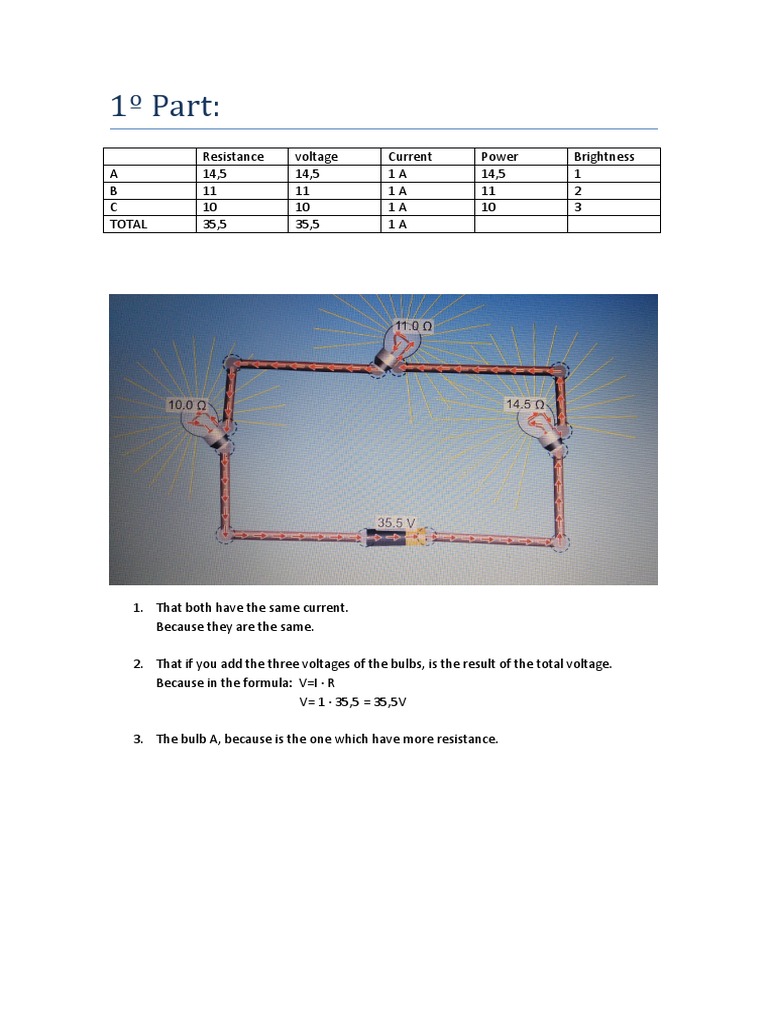 Electrical Resistance and Circuit Analysis | PDF