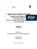 Instrumento principal Trompa I - CSM Murcia