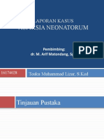 Asfiksia Neonatorum (Presentasi Laporan Kasus) - Teuku Muhammad Lizar, S.Ked