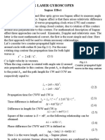 Ring Laser Gyroscopes: Sagnac Effect