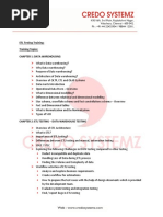 ETL Testing Training: Training Topics: Chapter 1: Data Warehousing