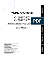 G-1000DXC G-2800DXC: Antenna Rotator & Controller User Manual