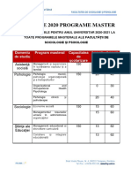 CAPACITATEA DE SCOLARIZARE MASTER