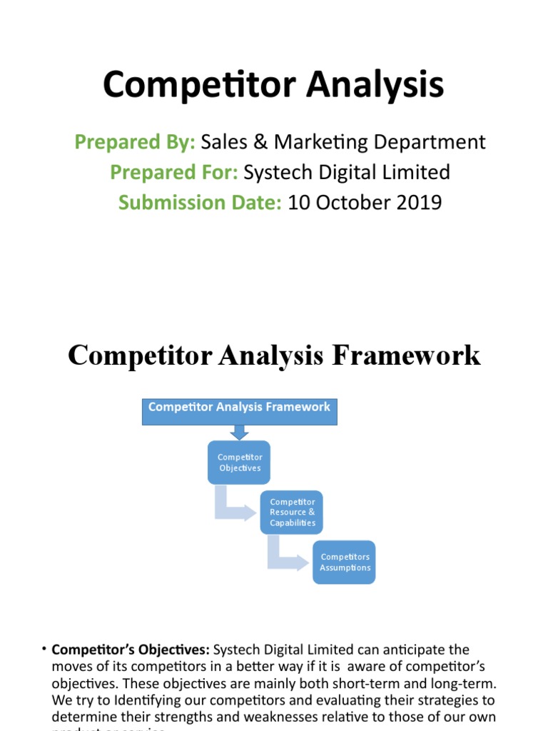 Competitor Insights for Systech | PDF | Competition | Enterprise ...