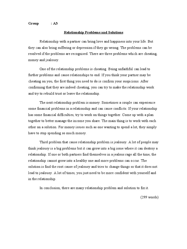 Relationship Problems and Solutions | PDF | Self-Improvement | Lifestyle