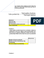 Productivity class practice problems OM July 2019