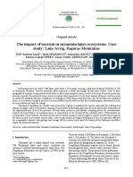 The Impact of Tourism in Mountain Lakes Ecosystems. Case Study: Lake Avrig, Fagaras Mountains