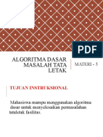 05 Algoritma Dasar Masalah Tataletak(Okt18)