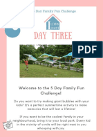 Day Three: Welcome To The 5 Day Family Fun Challenge!