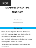 Measures of Central Tendency - Use This PDF