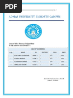 Group Assignment -Theory of Algorithms 