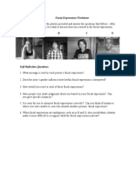 Facial Expressions Worksheet PDF