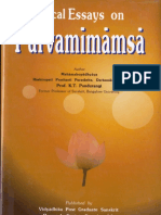 Critical Essays On Pūrva Mīmā Sā - Pandurangi K.T.