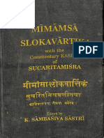 Mīmāṃsā Ślokavārttika and Kāśika I, II - Sambasiva, K.