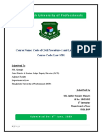 Bangladesh University of Professionals Course Report on Civil Procedure and Limitation Law