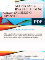 Pagbabagong Pang-Ekonomiya Sa Ilalim NG Kolonyalismong Espanyol