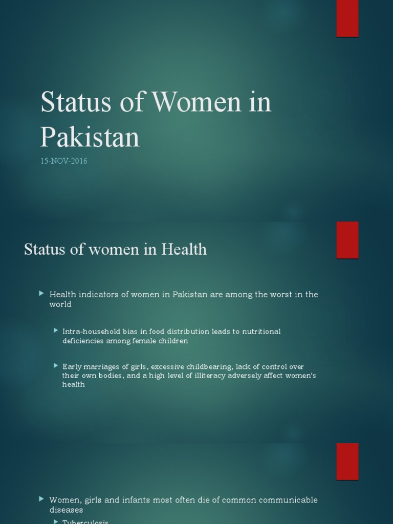 Women’s Health and Education in Pakistan | PDF | Woman | Gender