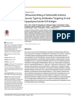 Differential Killing of Salmonella Enterica Serovar Typhi by Antibodies Targeting Vi and Lipopolysaccharide O:9 Antigen