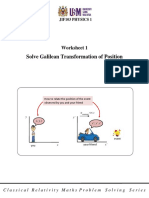 JIF103 PHYSICS 1: Solving Galilean Transformations of Position