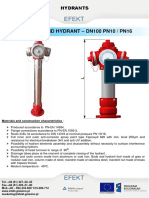 Efekt: Type: Overground Hydrant - Dn100 Pn10 / Pn16