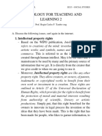 Technology For Teaching and Learning 2: 1. Intellectual Property Rights