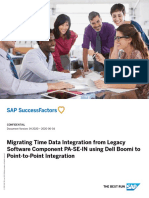 Migrating Time Data Integration From Legacy Software Component PA-SE-IN Using Dell Boomi To Point-to-Point Integration