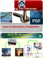 Teknologi Dan Rekayasa: Basic of Mechanical Engineering