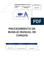 Procedimiento de Manejo Manual de Cargas