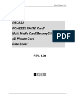 Pci-Ieee1394/Sd Card/ Multi Media Card/Memorystick/ XD Picture Card Data Sheet