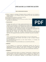 Características de La Comunicación Humana