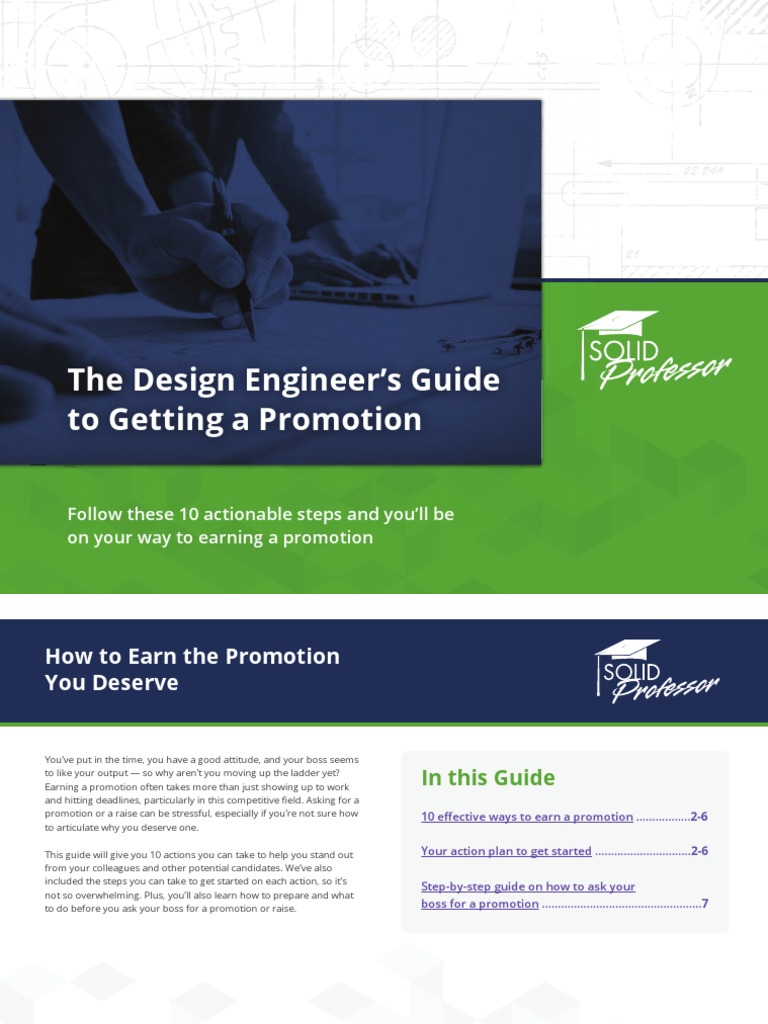 10 Steps for Design Engineers' Promotions | PDF | Educational ...