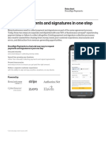 Request Payments and Signatures in One Step: Data Sheet