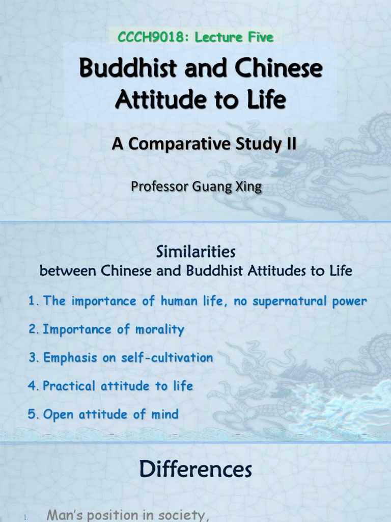 05 - Buddhist and Chinese Attitude To Life II | PDF | Karma | Hell