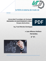 RCM al sistema de modo de fallas de tracto mulas