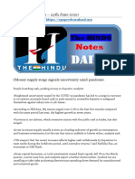 The HINDU Notes - 24th June 2020 PDF
