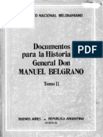 Documentos para La Historia Del General D. Manuel Belgrano Tomo II PDF