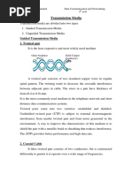 Guided Transmission Media 1. Twisted Pair