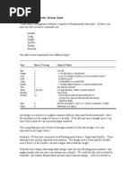 Data Types, Arithmetic, Strings, Input