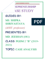 Entrepreneurship Case Study (Js)