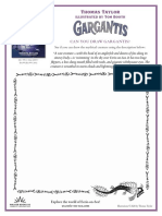 Gargantis by Thomas Taylor and Tom Booth Activity Sheets