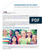 Derechos Fundamentales de Los Niños