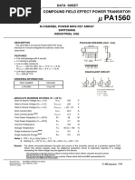 Compound Field Effect Power Transistor: N-Channel Power Mos Fet Array Switching Industrial Use