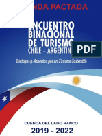 AGENDA PACTADA PARA LA INTEGRACIÓN TURÍSTICA DE CHILE Y ARGENTINA 