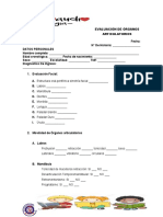 Evaluación de Órganos Articulatorios