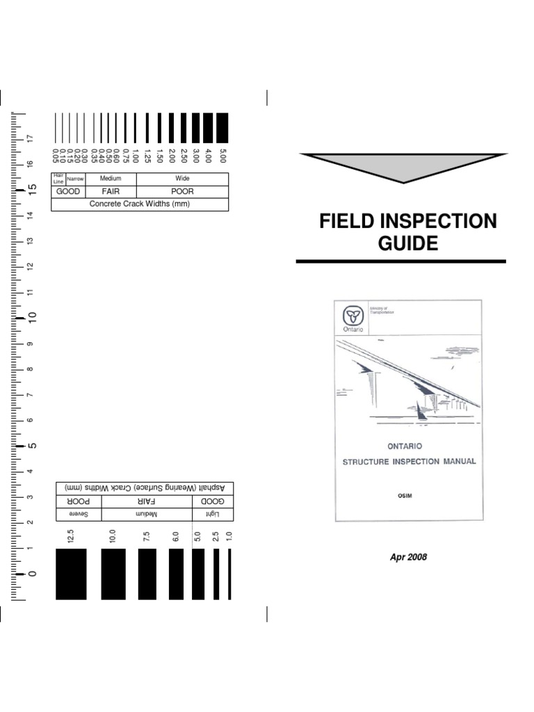 OSIM Bridge Inspection Field Guide | PDF | Bridge | Concrete