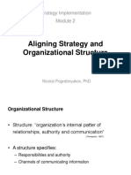 Aligning Strategy and Organizational Structure